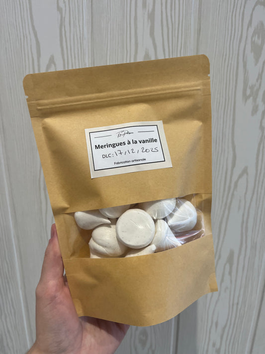 Petit sachet meringues à la vanille