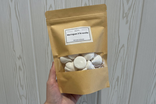 Petit sachet meringues à la vanille