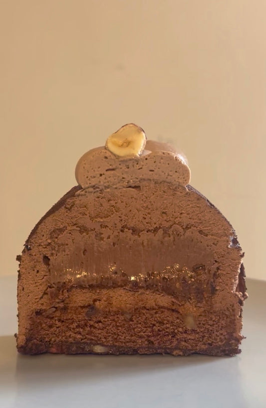 Buche chocolat praliné noisette
