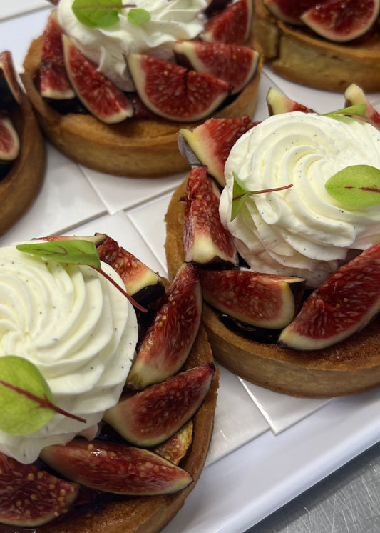 Tarte vanille figue amande