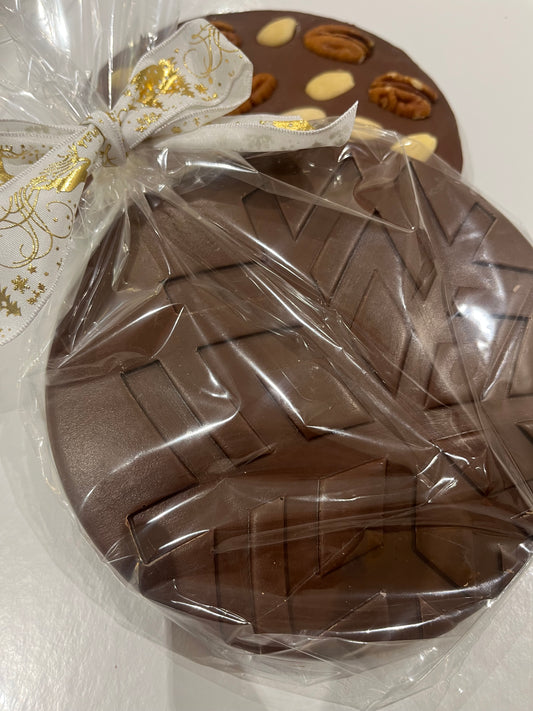 Tablette flocon Chocolat au lait pécan amandes