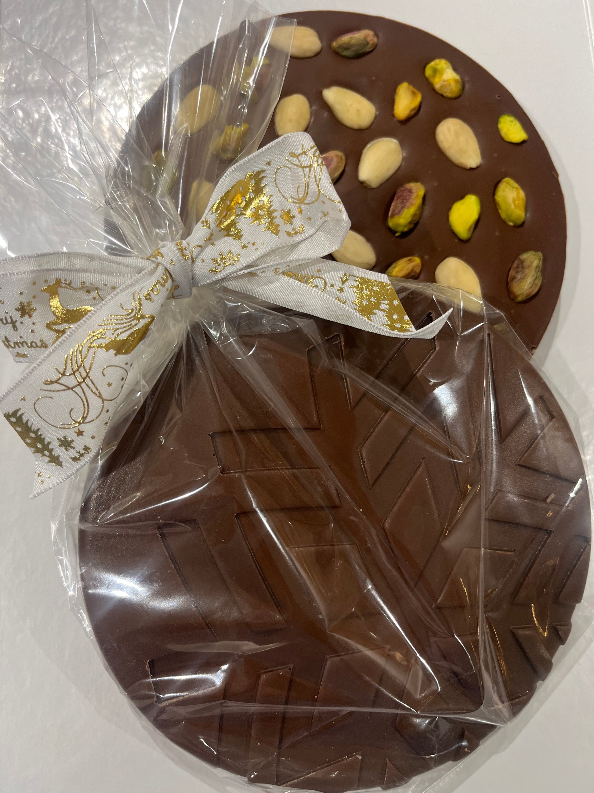 Tablette Flocon chocolat au lait amandes pistaches