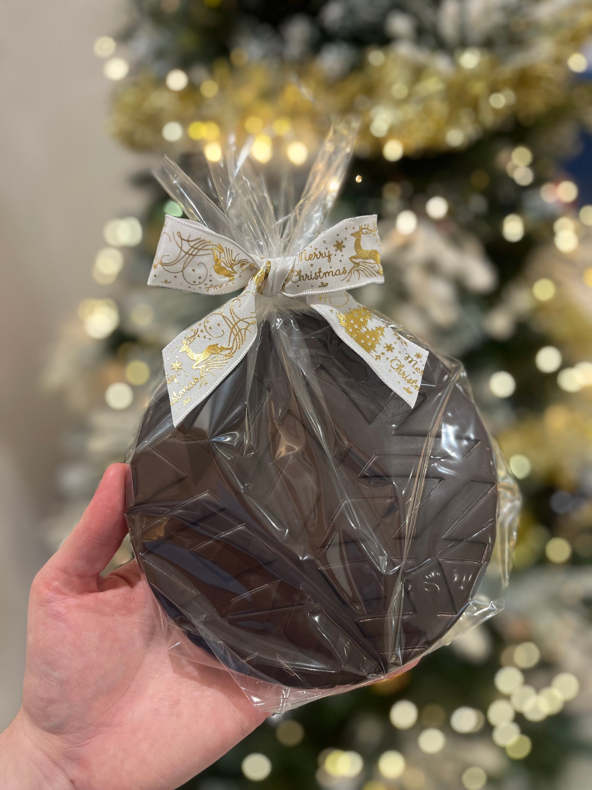 Tablette flocon chocolat noir pistaches amandes