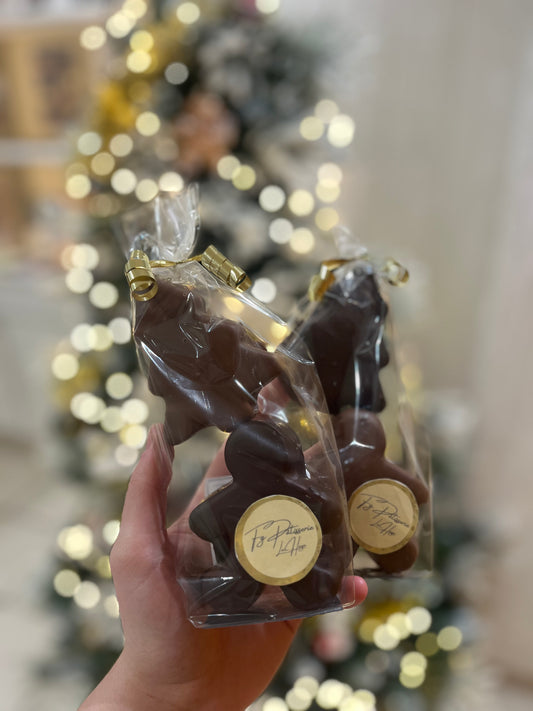 Guimauves noel enrobées chocolat