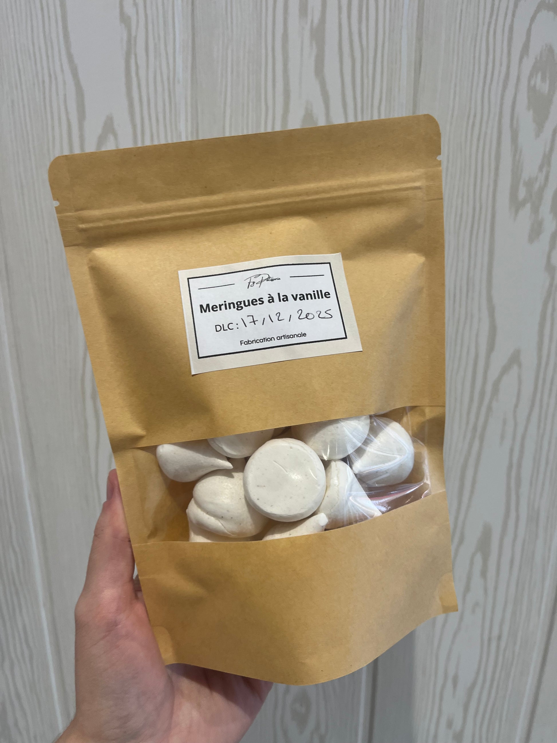 Petit sachet meringues à la vanille